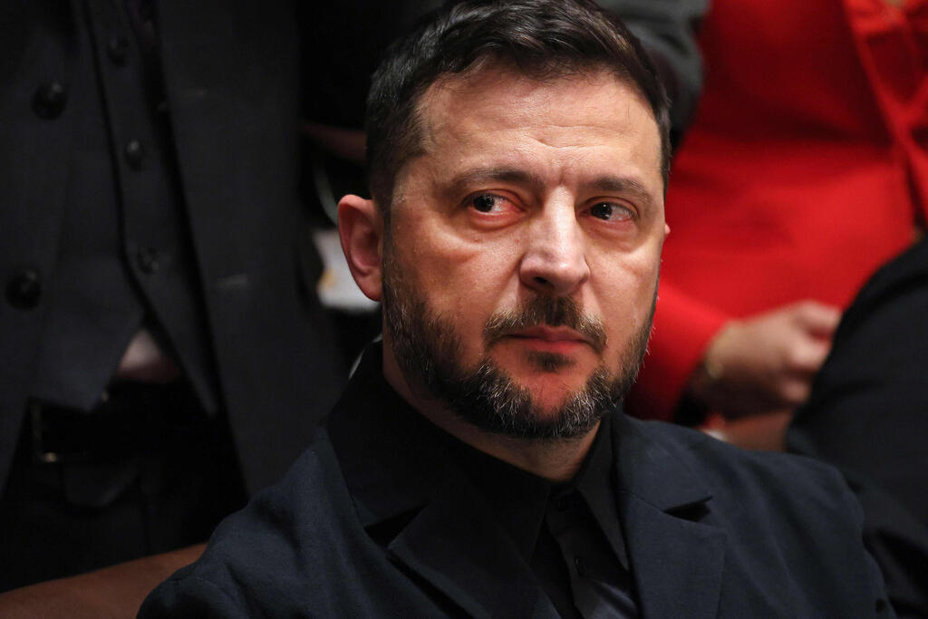 זלנסקי (צילום: TOM BRENNER / AFP) פגישתם של טראמפ וזלנסקי