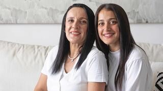 גלית עלאיוף ובתה מיתר. "ביקשתי את רשותה לפרסם"