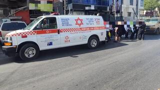 זירת התאונת בבני ברק זירת התאונה בבני ברק