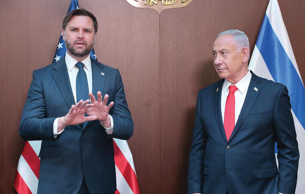 סגן הנשיא האמריקאי ואנס לצד רה"מ נתניהו | צילום: מארק ישראל סלם yk14555465