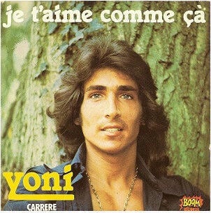 עטיפת הסינגל Je t'aime comme ça, יוני נמרי עטיפת הסינגל Je t'aime comme ça, יוני נמרי