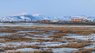 טונדרה באזור הארקטי של סיביר  טונדרה באזור הארקטי של סיביר