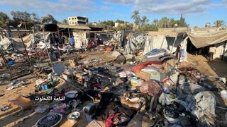 הנזק לאחר התקיפות ברצועה הנזק לאחר התקיפות ברצועה