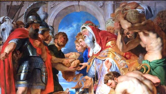 The meeting between Abraham and Melchizedek