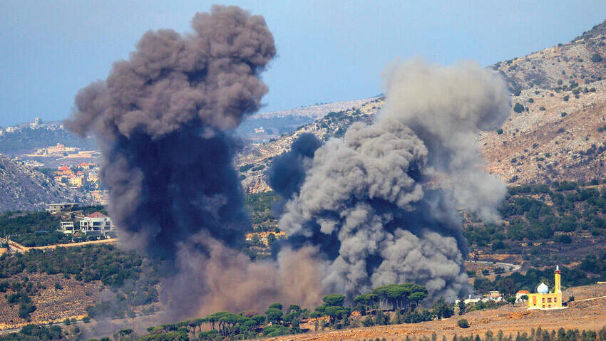 כפר בדרום לבנון אחרי תקיפת חיל האוויר | צילום: RABIH DAHER, אי־אף־פי yk14564494