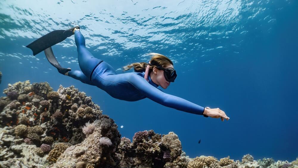 צלילה חופשית (צילום: shutterstock) צלילה חופשית