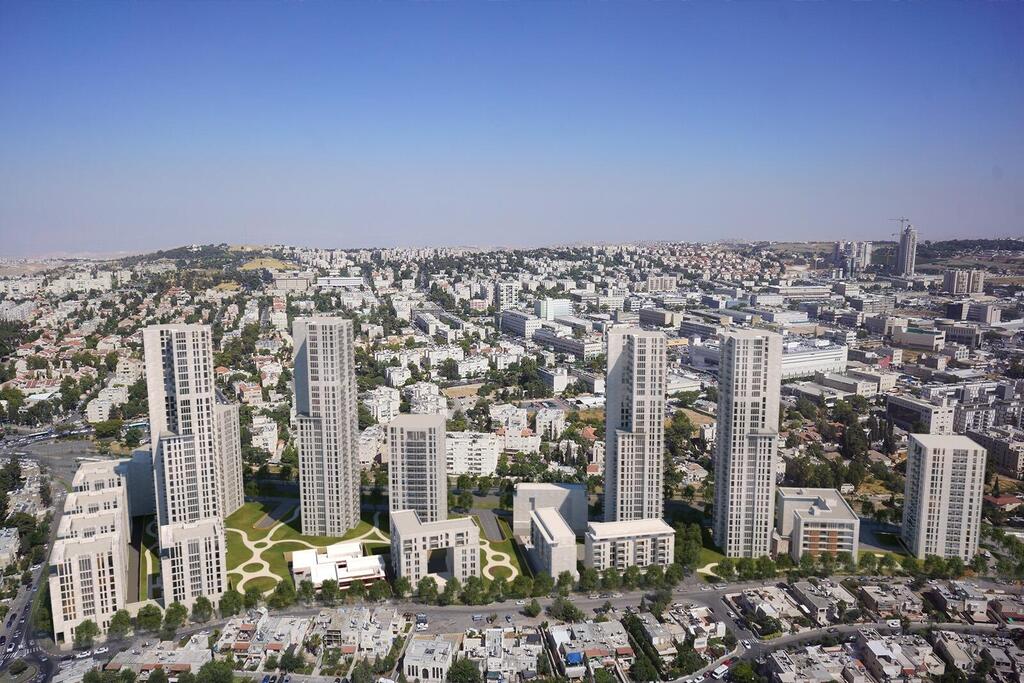 פרויקט מעגלי יבנה בירושלים (הדמיה: אדריכל אלי רכס) פרויקט מעגלי יבנה של קבוצת ברזני אשטרום שכונת גוננים קטמונים ירושלים
