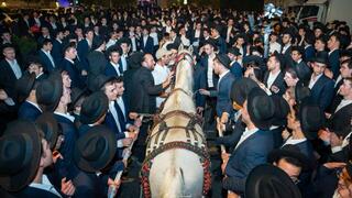 קבלת פנים לתלמיד ישיבת 'עטרת שלמה' ששוחרר מהכלא הצבאי