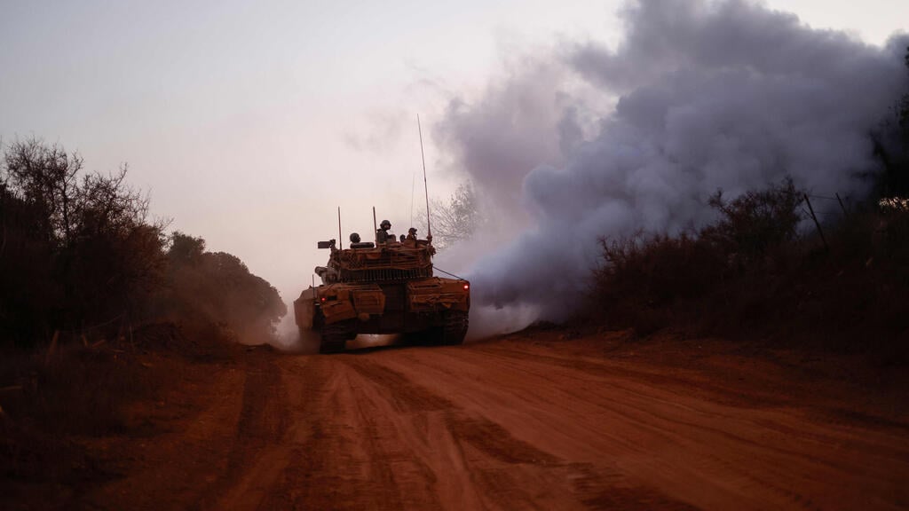 כוחות צה"ל ליד גבול לבנון (צילום: Jalaa MAREY / AFP) כוחות צה"ל ליד גבול לבנון