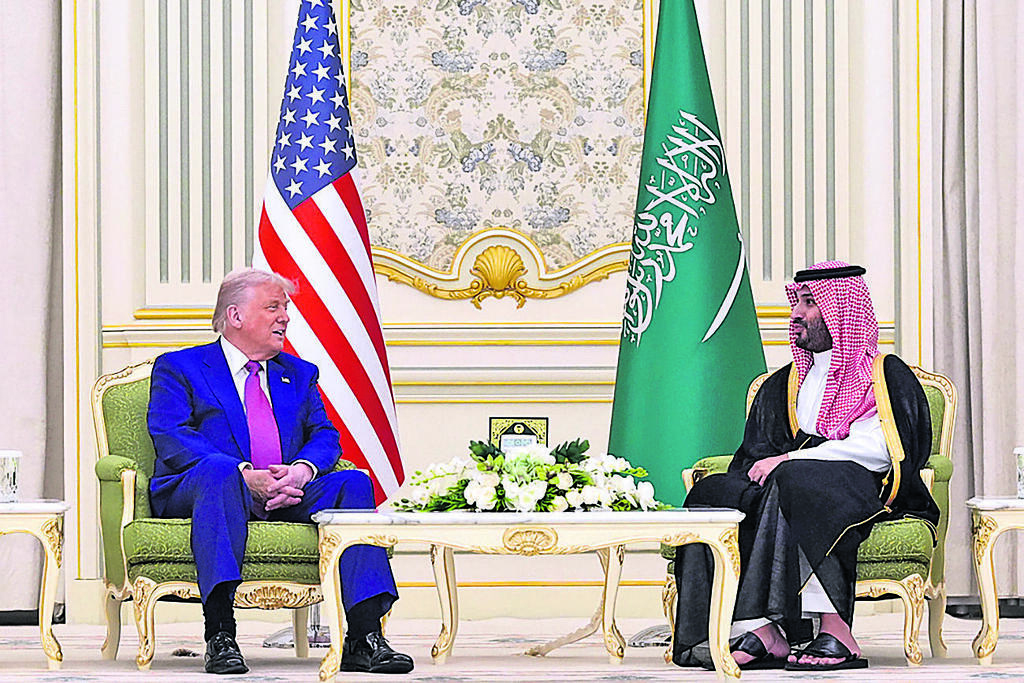 דונלד טראמפ ומוחמד בן סלמאן