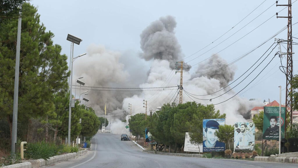 תקיפה בטיר דבא (צילום: Mahmoud ZAYYAT / AFP) טיר דבא