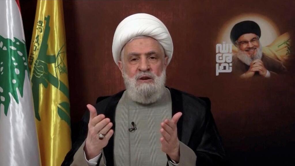 Hezbollah Secretary-General Naim Qassem (Photo: Al Manar TV/Reuters) Hezbollah Secretary-General Naim Qassem