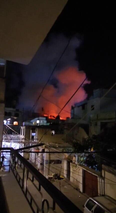 תקיפת כטב"ם באזור מחנה הפליטים עין אל-חלוה, בצידון