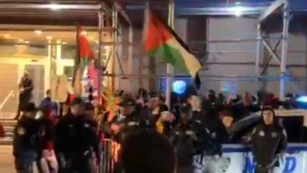 Intifada chants outside Manhattan’s Park East Synagogue 