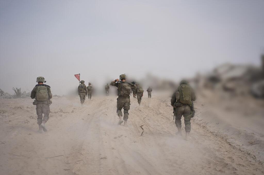 חיילים ברצועת עזה. אריכון (צילום: דובר צה"ל ) פעילות כוחות חטיבת כפיר במרחב הקו הצהוב