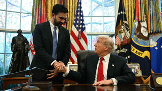 ראש העיר ניו יורק זוהרן ממדאני עם נשיא ארה"ב דונלד טראמפ בבית הלבן 