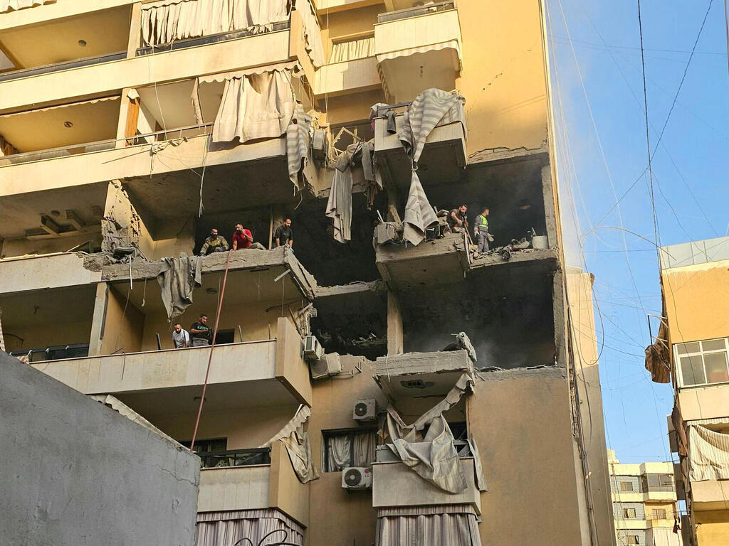 צילום: AFP תקיפה בדאחייה
