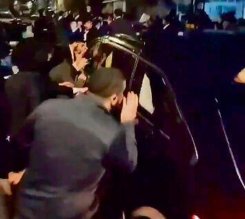 תקיפת ח"כ בן צור מש"ס בשבוע שעבר | צילום: מהרשתות החברתיות, לפי סעיף 27א' לזכויות יוצרים yk14591448