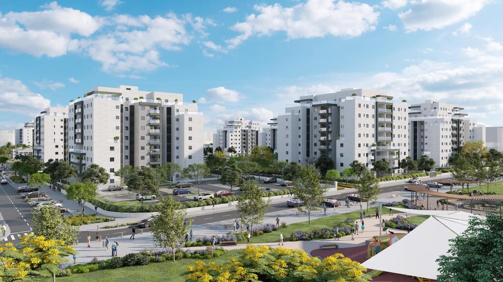 הדמיית פרויקט מגורים של אפי קפיטל נדל"ן באופקים