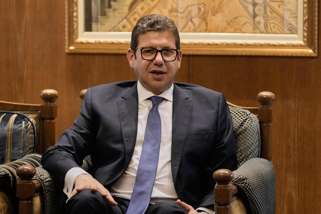 ראש המודיעין המצרי רשאד. זוכה לשבחים ב"מועצת השלום" (צילום: AP Photo/Hassan Ammar) חסן רשאד