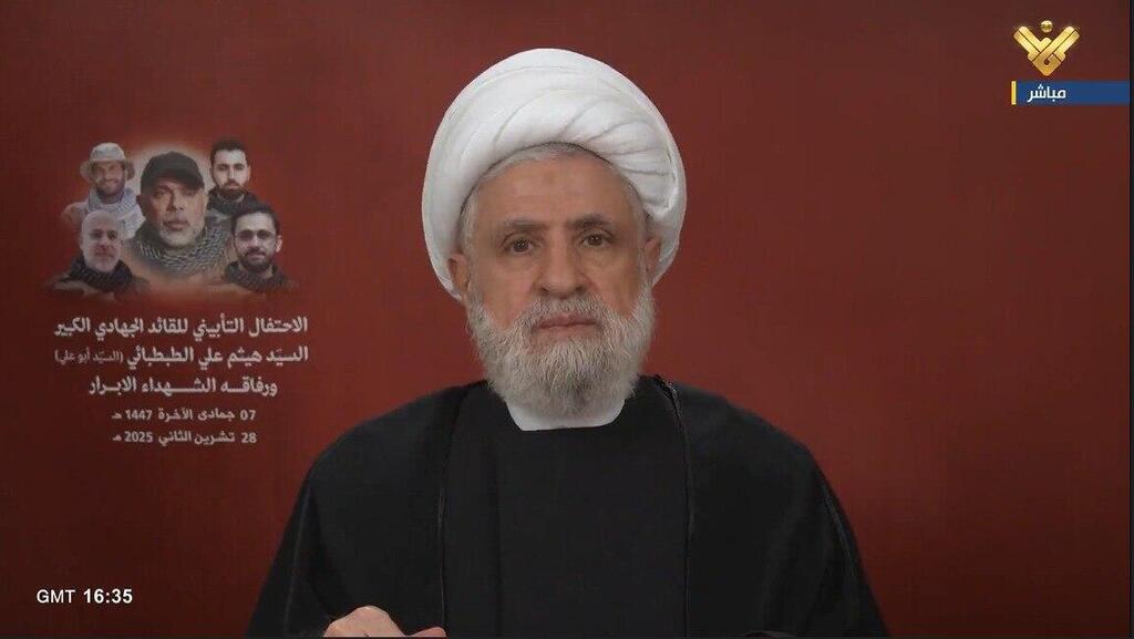 Hezbollah Secretary-General Naim Qassem: threatening, but noncommittal נעים קאסם
