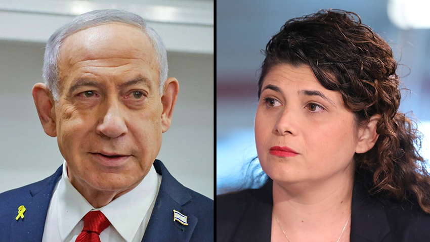 שרן השכל, בנימין נתניהו (צילום: הדר יואביאן, מרים אלסטר/פלאש 90) שרן השכל, בנימין נתניהו