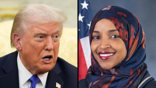 דונלד טראמפ ואילהאן עומאר דונלד טראמפ אילהאן עומאר