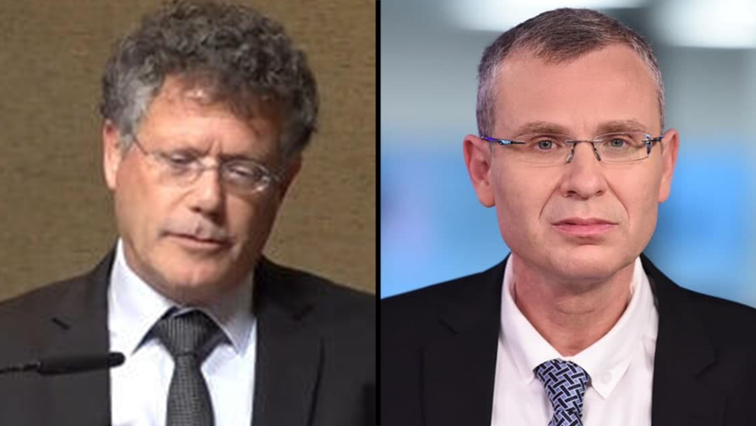 "לא פגשתי יד אחות". השר לוין והנשיא עמית (צילום: קובי קואנקס, נחום סגל) יריב לוין, יצחק עמית
