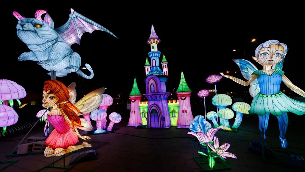 פסטיבל האורות בהרצליה (צילום: גיא יחיאלי) פסטיבל האורות בהרצליה