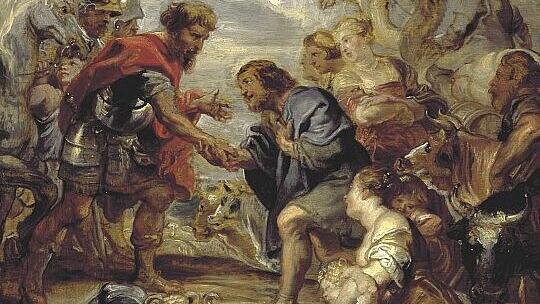 The Reconciliation of Jacob and Esau, 1624 by Rubens
