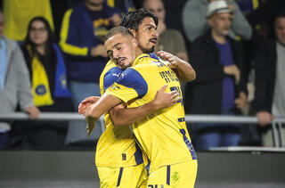 פרץ ואבו־פרחי נושמים לרווחה | צילומים: עוז מועלם