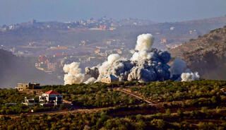 בינתיים ממשיכים. התקפה ישראלית על דרום לבנון | צילום: RABIH DAHER, איי־אף־פי