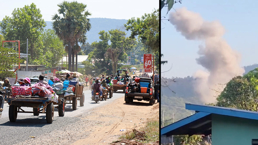 Ceasefire between Thailand and Cambodia went into effect (After 20 days of clashes and displaced people: ceasefire between Thailand and Cambodia (Photo: Agence Kampuchea Press/Handout via Reuters, R) לחימה תאילנד קמבודיה