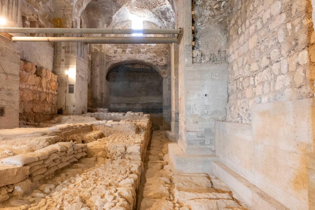 The Kishle prior to the excavation work (Photo: Dor Pazuelo/Tower of David Jerusalem Museum) מתחם הקישלה לפני תחילת עבודות החפירה
