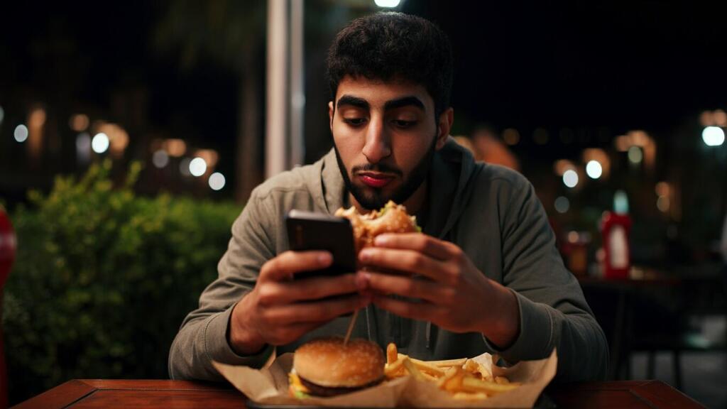 מערכת העיכול לא עובדת במשמרת לילה (צילום: shutterstock) אכילה לילית