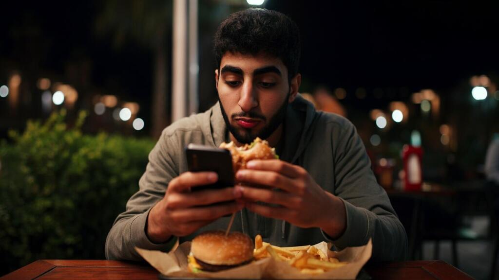 טיפוסי לילה צורכים יותר פחמימות (צילום: shutterstock) אכילה לילית