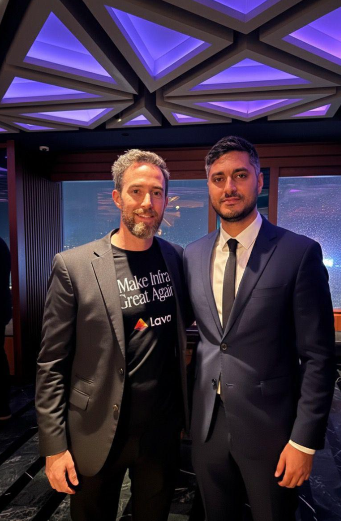 Arjun Sethi, co-CEO of the cryptocurrency exchange Kraken the Kraken exchange, and Yair Kleper, founder of Magma Devs and one of the infrastructure developers of Lava Network
