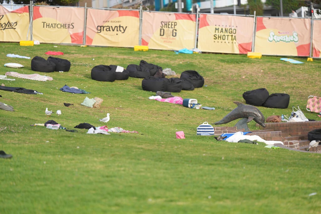 Murder scene in Sydney, Australia (Photo: AP Photo/Mark Baker) הזירה באוסטרליה