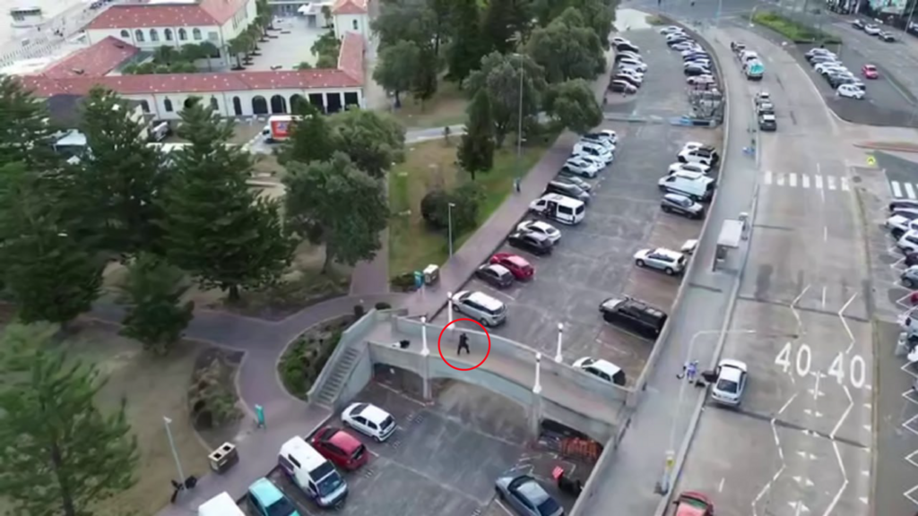 תיעוד: נטרול היורים על הגשר (צילום: לפי סעיף 27א' לזכויות יוצרים ) תיעוד: נטרול היורים בסידני שבאוסטרליה