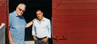 "התקומה היא חלק מהדי־אן־איי של העם היהודי". שרעבי ופירסט באנדרטת הקרון בנתניה | צילום: זיו קורן