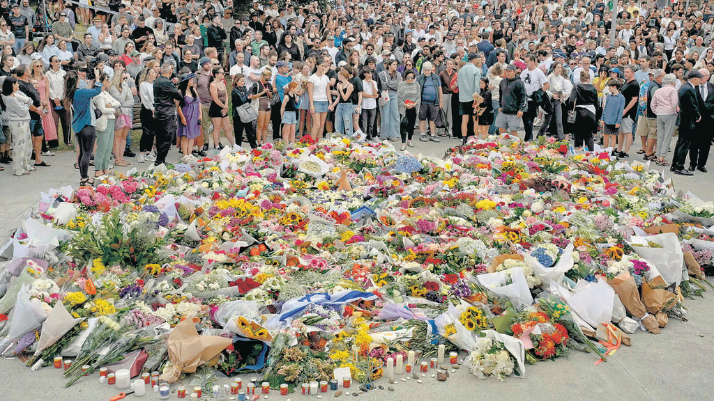 The site of the attack in Sydney (Photo: Saeed Khan/AFP) אתר הפיגוע בסידני