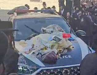 הנזק לניידות המשטרה