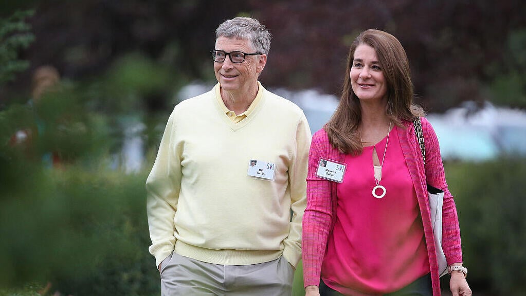 Bill and Melinda Gates (Photo: Scott Olson/Getty Images) ביל גייטס