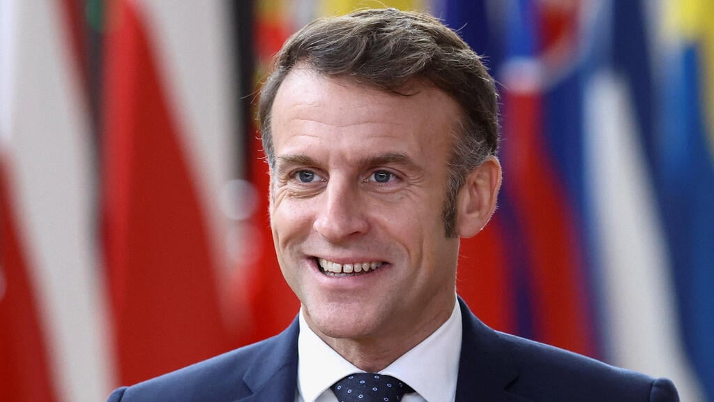 French President Emmanuel Macron (Photo: REUTERS/Yves Herman) נשיא צרפת מקרון פסגה של מנהיגי האיחוד האירופי בריסל ב-18 בדצמבר