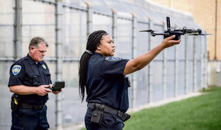 רחפן משטרתי של חברת AXON בפעולה | תצלום: AXON