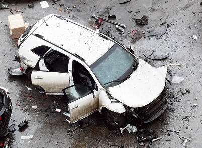 זירת הפיצוץ בלב מוסקבה