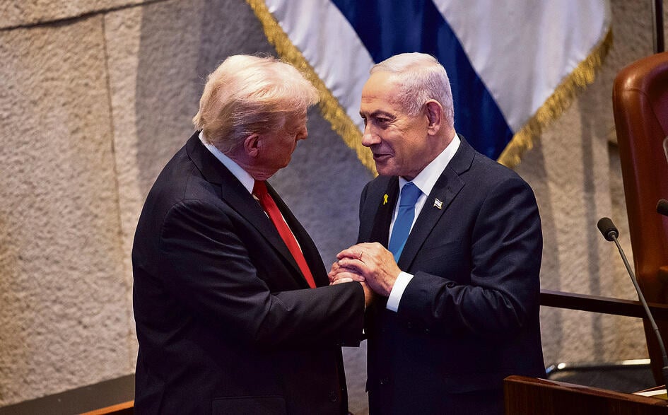 President Donald Trump and Prime Minister Benjamin Netanyahu (Photo: Alex Kolomoisky) President Donald Trump and Prime Minister Benjamin Netanyahu
