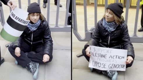 Greta Thunberg held at UK pro-Palestine protest