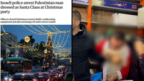 „ישראל עצרה את סנטה קלאוס הפלסטיני”: התיעוד מחיפה – והביקורת בעולם