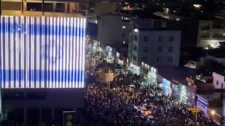 Israeli flags at celebrations marking the recognition of Somaliland late last month דגלי ישראל בחגיגות ההכרה בסומלילנד